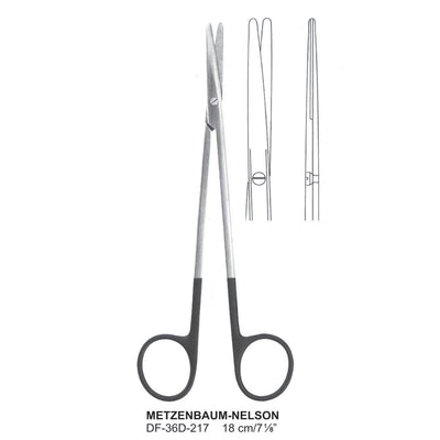 Metzenbaum-Nelson Supercut Scissors, Straight, 18cm (DF-36D-217)