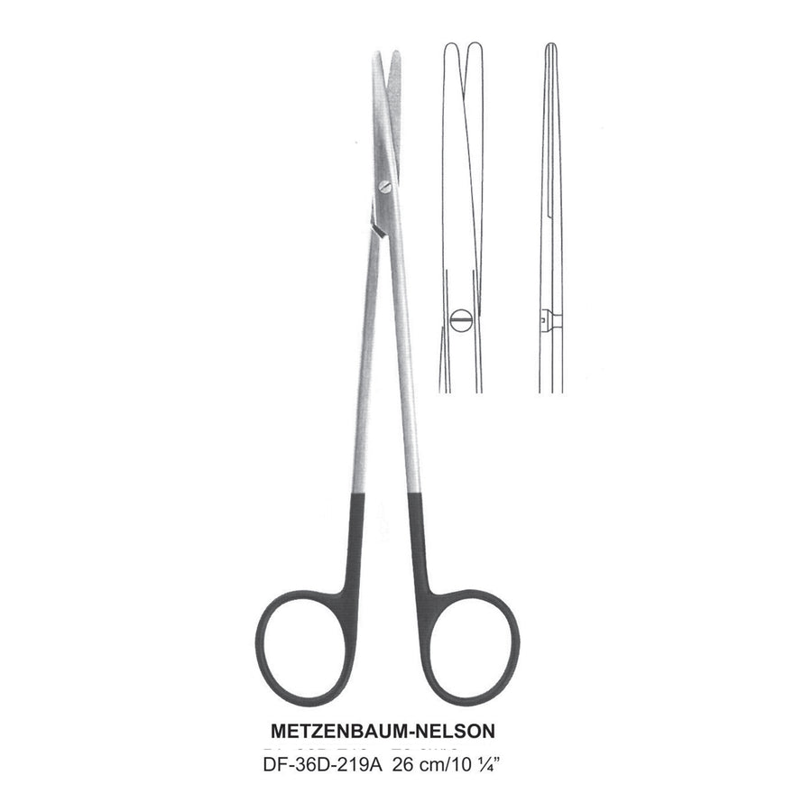 Metzenbaum-Nelson Supercut Scissors, Straight, 26cm (DF-36D-219A) by Dr. Frigz