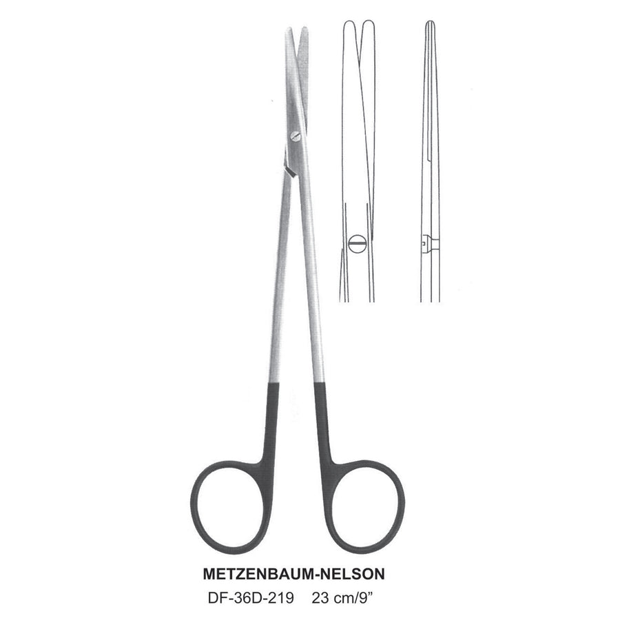 Metzenbaum-Nelson Supercut Scissors, Straight, 23cm (DF-36D-219) by Dr. Frigz