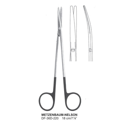 Metzenbaum-Nelson Supercut Scissors, Curved, 18cm (DF-36D-220) by Dr. Frigz