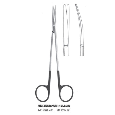 Metzenbaum-Nelson Supercut Scissors, Curved, 20cm (DF-36D-221) by Dr. Frigz