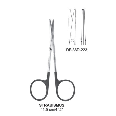 Strabismus Supercut Scissors, Straight, 11.5cm (DF-36D-223)