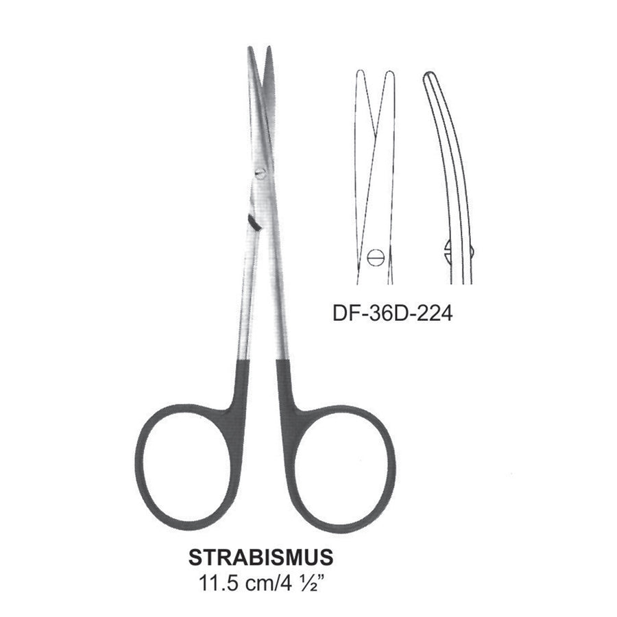 Strabismus Supercut Scissors, Curved, 11.5cm (DF-36D-224) by Dr. Frigz