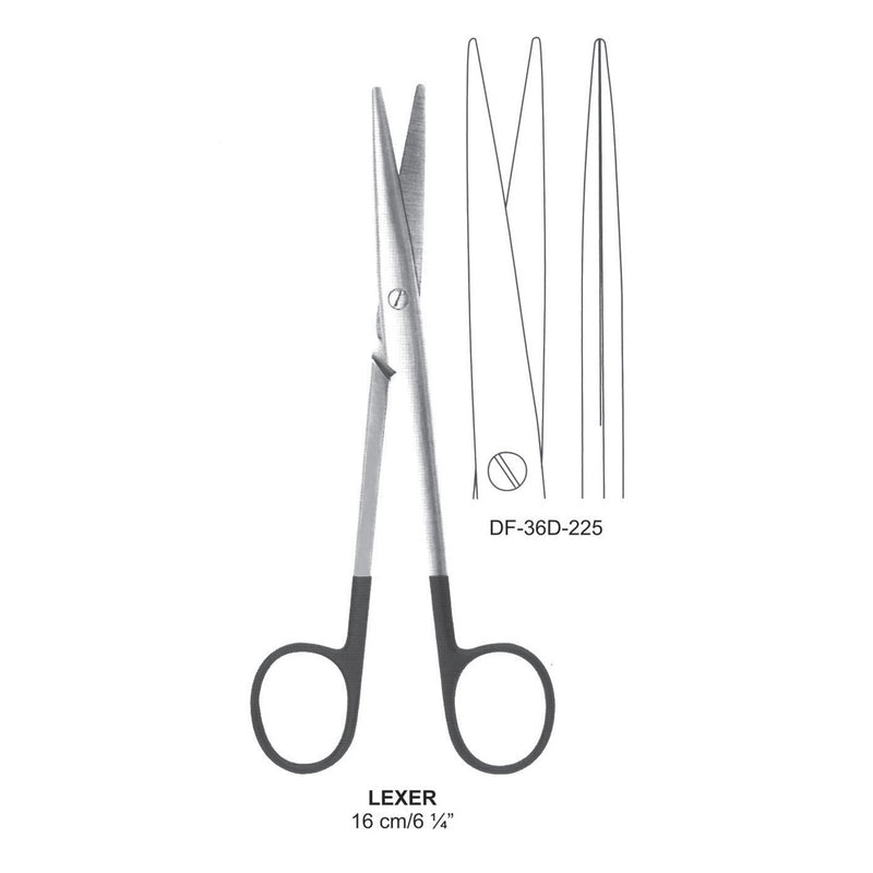 Lexer Supercut Scissors, Straight, 16cm (DF-36D-225) by Dr. Frigz