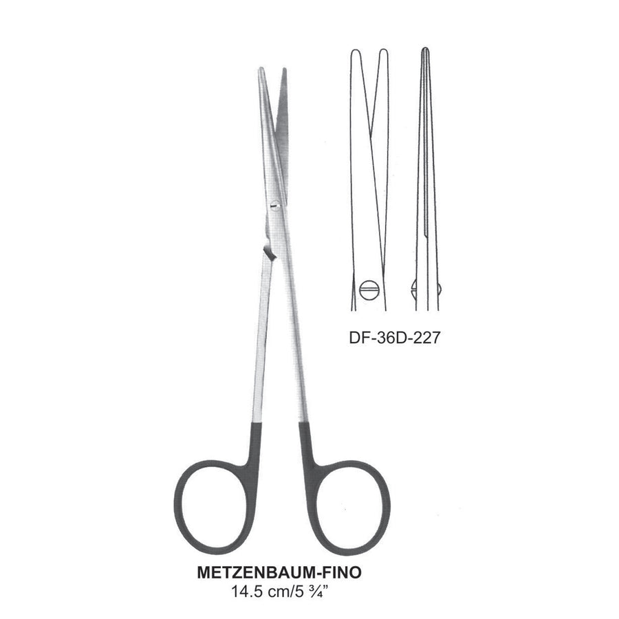 Metzenbaum-Fino Supercut Scissors, Straight, 14.5cm (DF-36D-227) by Dr. Frigz