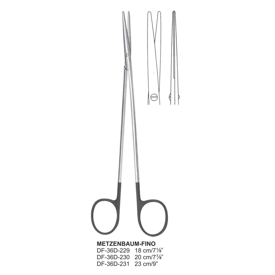 Metzenbaum-Fino Supercut Scissors, Straight, 20cm (DF-36D-230) by Dr. Frigz