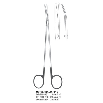 Metzenbaum-Fino Supercut Scissors, Curved, 18cm (DF-36D-232)
