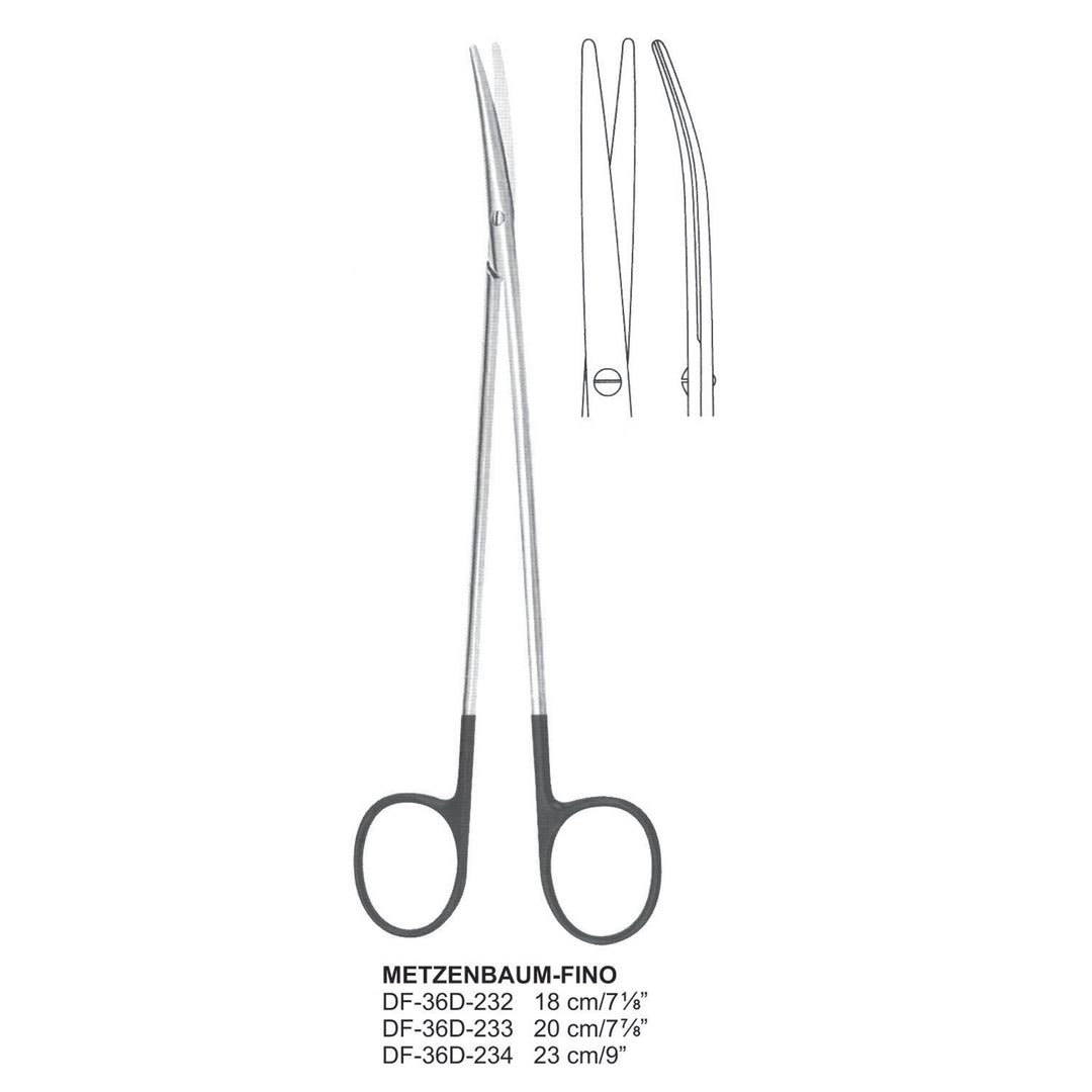 Metzenbaum-Fino Supercut Scissors, Curved, 20cm (DF-36D-233) by Dr. Frigz