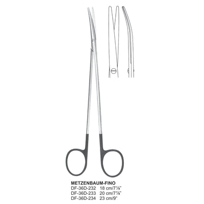 Metzenbaum-Fino Supercut Scissors, Curved, 23cm (DF-36D-234) by Dr. Frigz