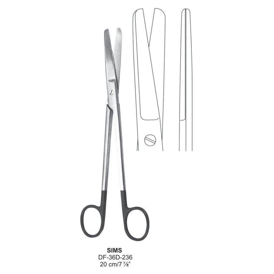 Sims Supercut Scissors, Straight, 20cm (DF-36D-236) by Dr. Frigz