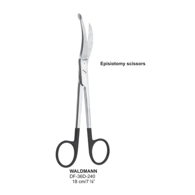 Waldmann Episiotomy Supercut Scissors, 18cm  (DF-36D-240)
