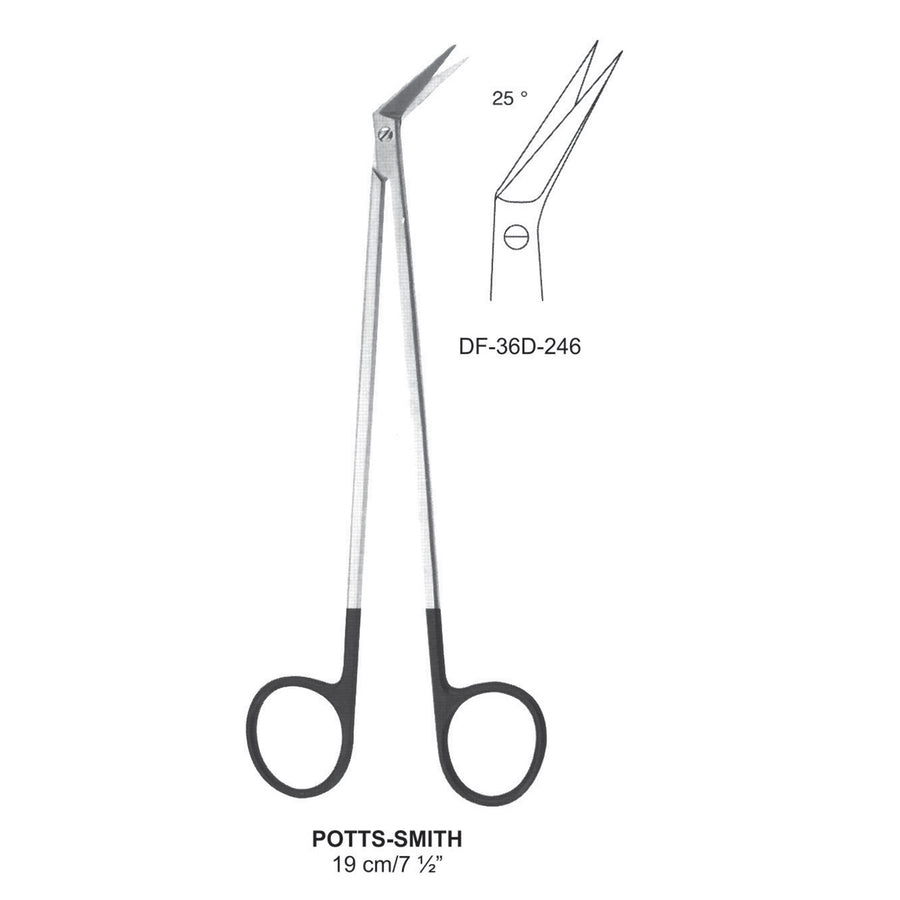 Potts-Smith Supercut Scissors, 25 Degrees, 19cm (DF-36D-246) by Dr. Frigz