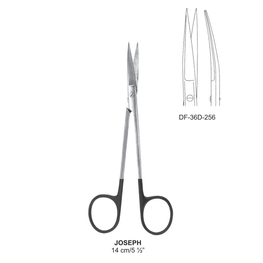 Joseph Supercut Scissors, Curved, 14cm (DF-36D-256) by Dr. Frigz