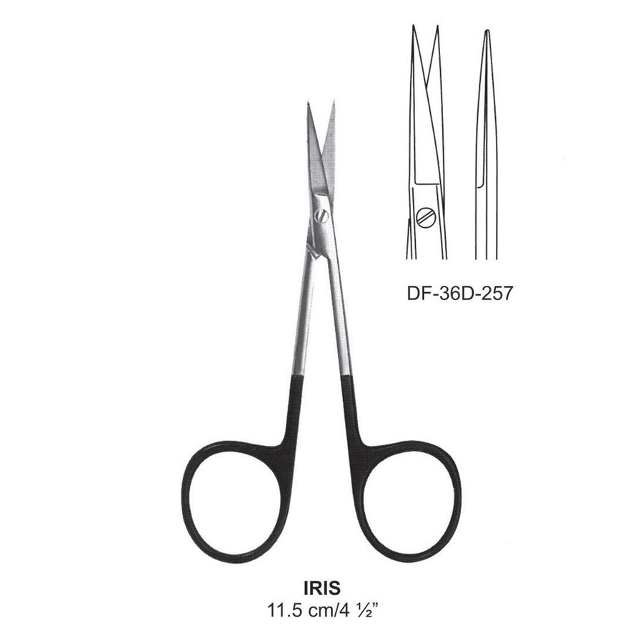 Iris Supercut Scissors, Straight, 11.5cm (DF-36D-257) by Dr. Frigz