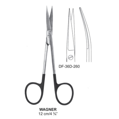 Wagner Supercut Scissors, Curved, 12cm (DF-36D-260)