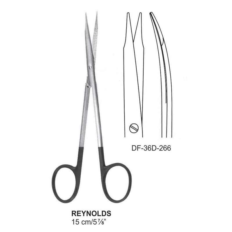 Reynolds Supercut Scissors, Curved, 15cm (DF-36D-266) by Dr. Frigz