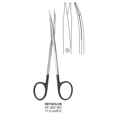 Reynolds Supercut Scissors, Curved, 17.5cm (DF-36D-267) by Dr. Frigz