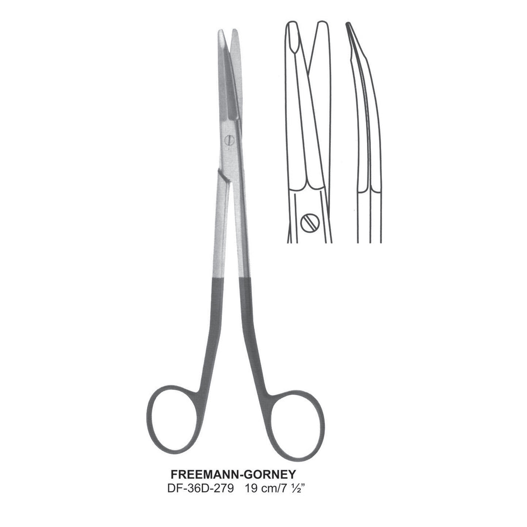 Freemann-Gorney Supercut Scissors, Curved, 19cm (DF-36D-279) by Dr. Frigz