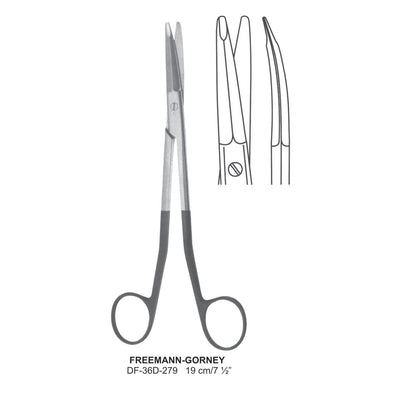 Freemann-Gorney Supercut Scissors, Curved, 19cm (DF-36D-279) by Dr. Frigz