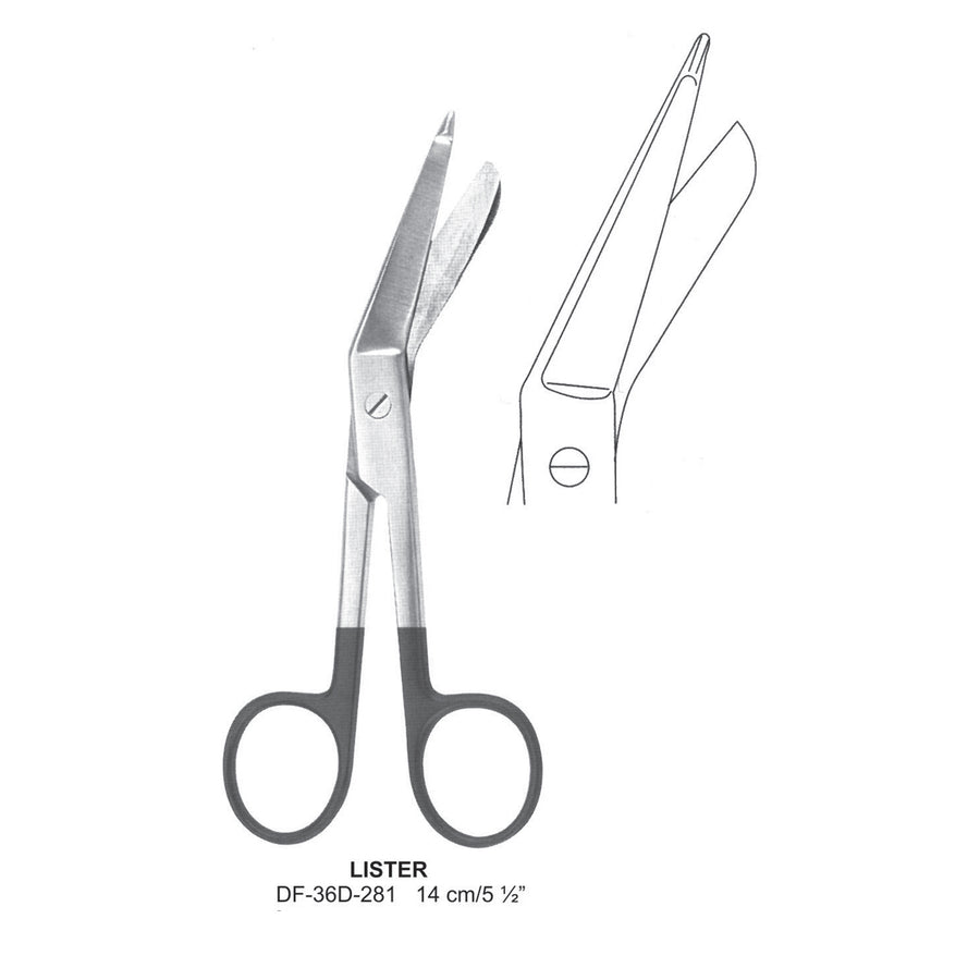 Lister Supercut Scissors, 14cm (DF-36D-281) by Dr. Frigz