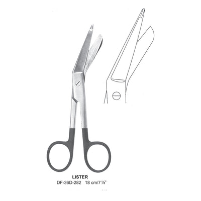 Lister Supercut Scissors, 18cm (DF-36D-282) by Dr. Frigz