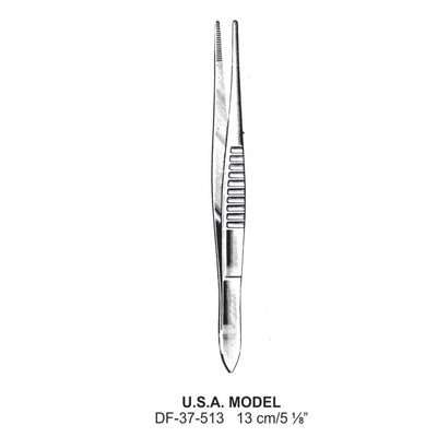 U.S.A. Model Dressing Forceps, 13cm   (DF-37-513) by Dr. Frigz