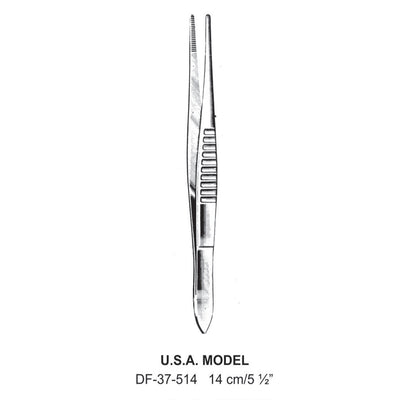 U.S.A. Model Dressing Forceps, 14cm   (DF-37-514)