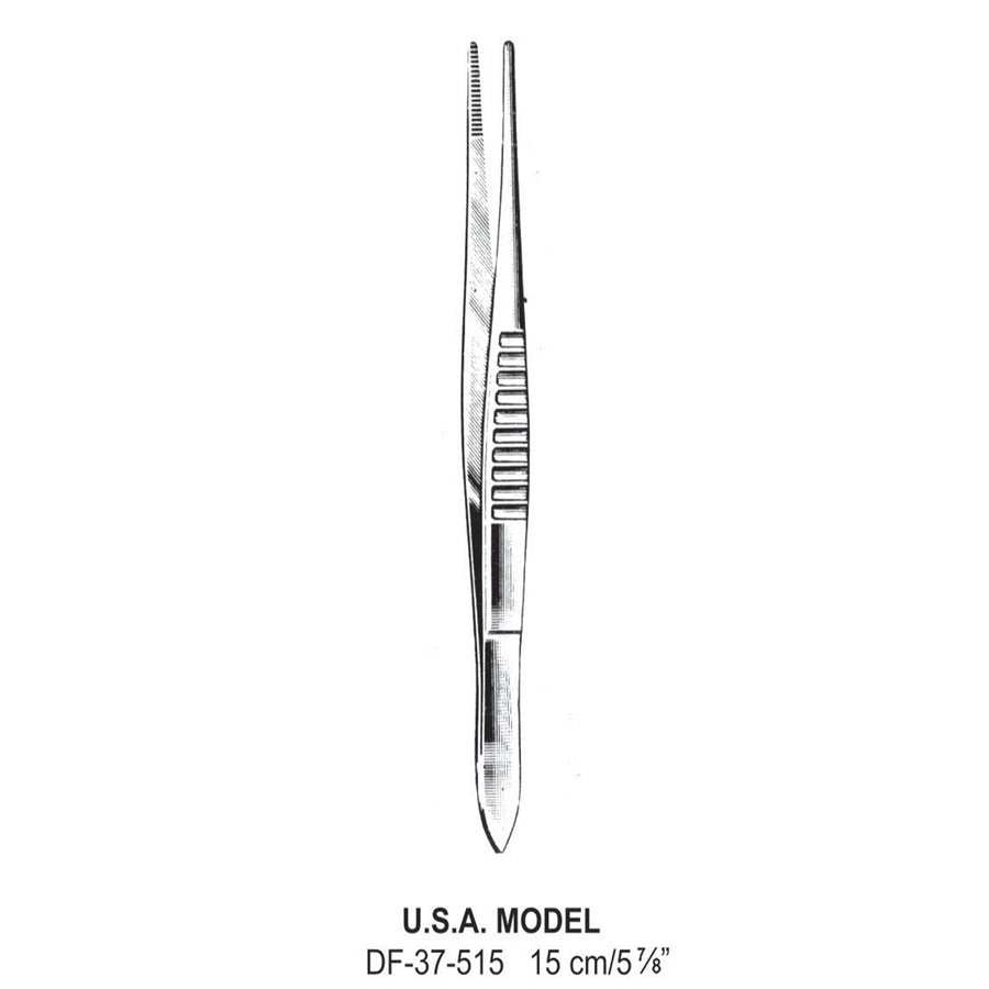 U.S.A. Model Dressing Forceps, 15cm   (DF-37-515) by Dr. Frigz