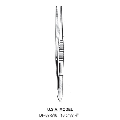 U.S.A. Model Dressing Forceps, 18cm   (DF-37-516)