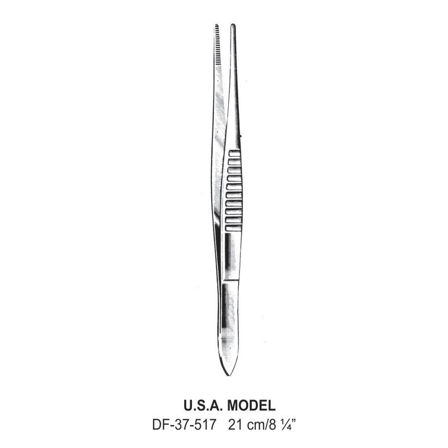 U.S.A. Model Dressing Forceps, 21cm   (DF-37-517) by Dr. Frigz
