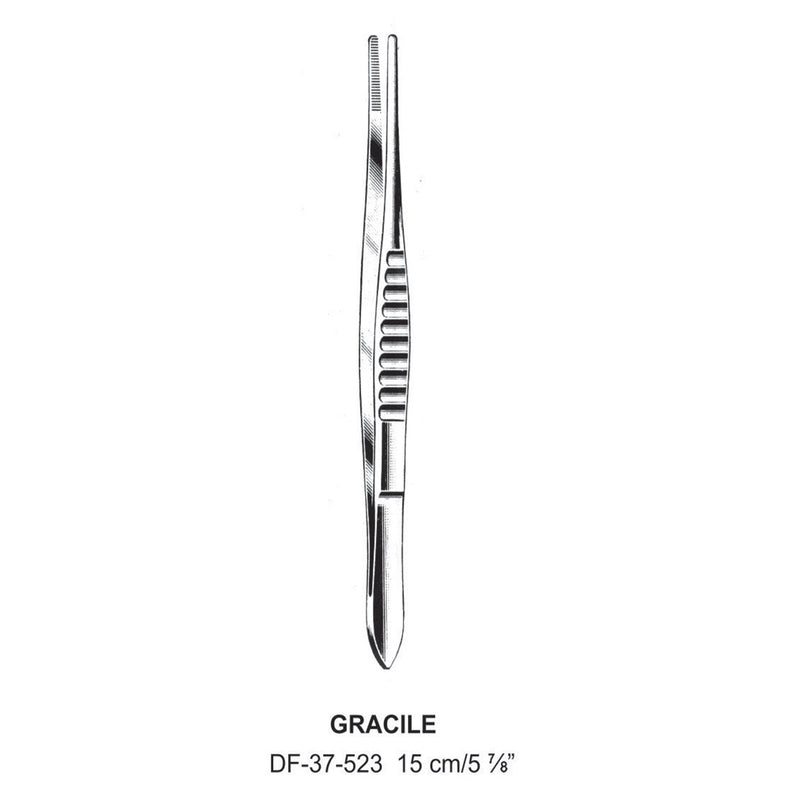 Gracile Dressing Forceps, 15cm (DF-37-523) by Dr. Frigz