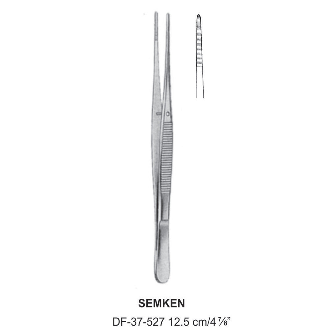 Semken Dressing Forceps, Straight, 12.5cm (DF-37-527) by Dr. Frigz