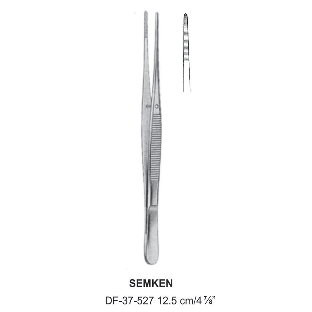 Semken Dressing Forceps, Straight, 12.5cm (DF-37-527) by Dr. Frigz