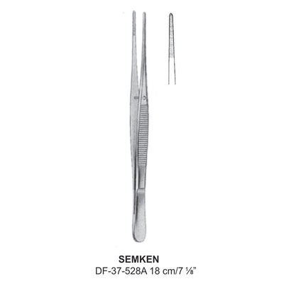 Semken Dressing Forceps, Straight, 18cm (DF-37-528A)
