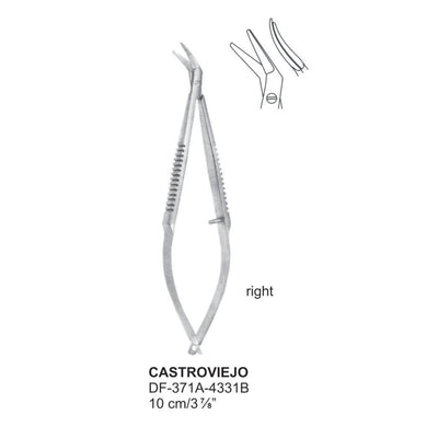 Castroviejo Delicate Eye Scissors, Right, 10cm (DF-371A-4331B)