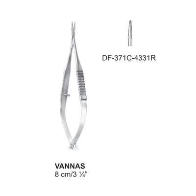 Vannas Micro Scissors, Straight, 8cm  (DF-371C-4331R)
