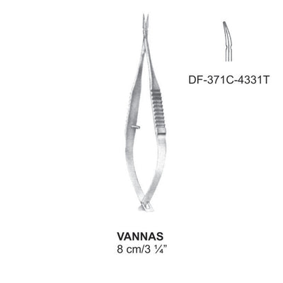 Vannas Micro Scissors, Curved, 8cm  (DF-371C-4331T)