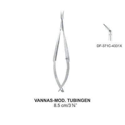Vannas-Mod. Tubingen Delicate Eye Scissors, Angled, 8.5 cm (DF-371C-4331X)