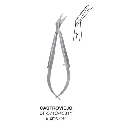 Castroviejo Delicate Eye Scissors 9cm (DF-371C-4331Y) by Dr. Frigz