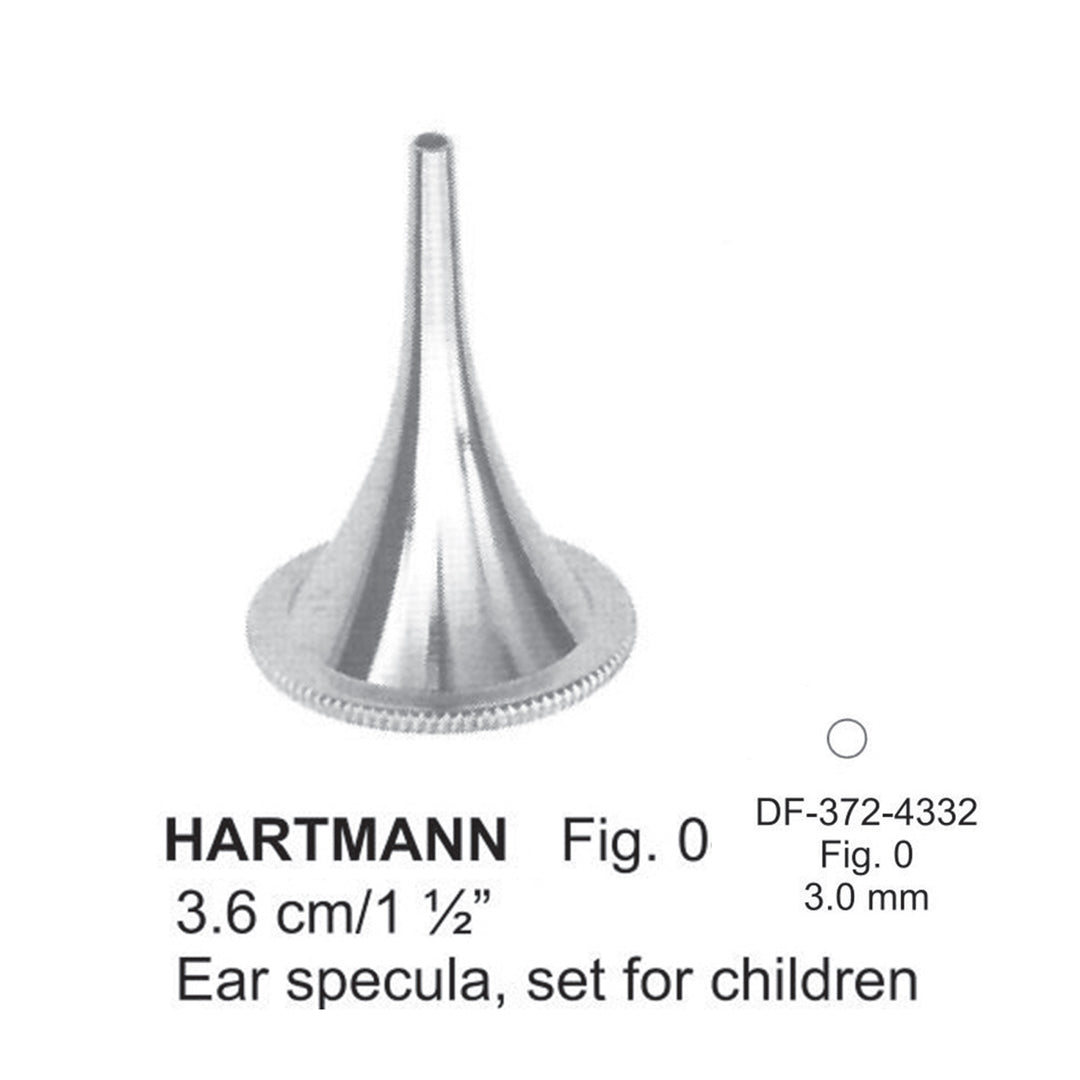 Hartmann Ear Specula, Fig.0, 3mm , 3.6cm (DF-372-4332) by Dr. Frigz