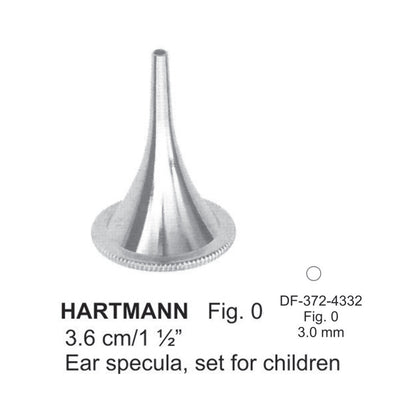 Hartmann Ear Specula, Fig.0, 3mm , 3.6cm (DF-372-4332)