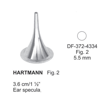 Hartmann Ear Specula, Fig.2, 5.5mm , 3.6cm (DF-372-4334)