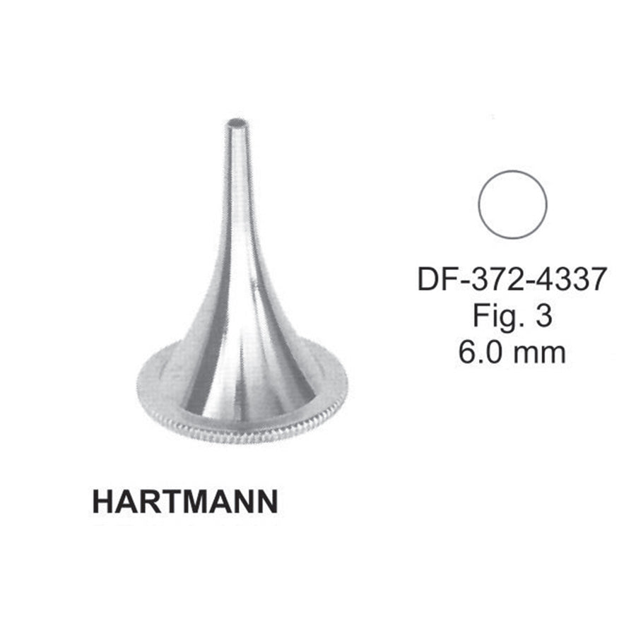 Hartmann Ear Specula, Fig.3, 6mm , 3.6cm (DF-372-4337) by Dr. Frigz