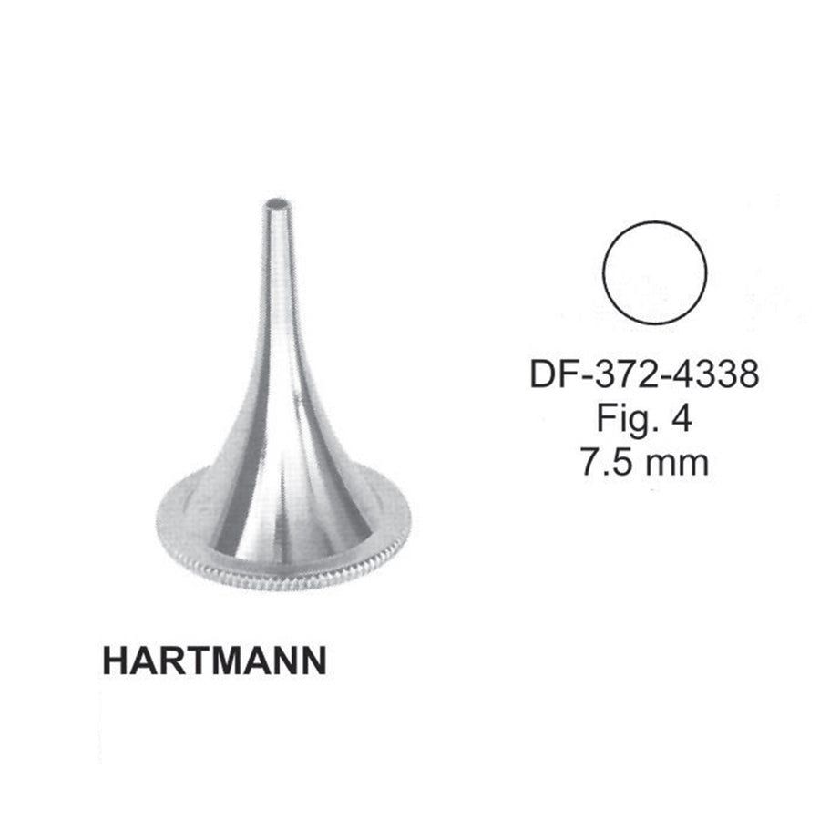 Hartmann Ear Specula, Fig.4, 7.5mm , 3.6cm (DF-372-4338) by Dr. Frigz