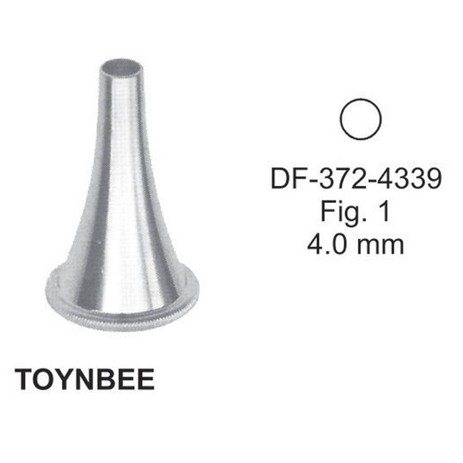 Toynbee Ear Specula, Fig.1, 4mm , 3.6Cm,  (DF-372-4339) by Dr. Frigz