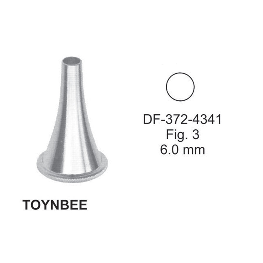Toynbee Ear Specula, Fig.3, 6mm , 3.6Cm,  (DF-372-4341) by Dr. Frigz