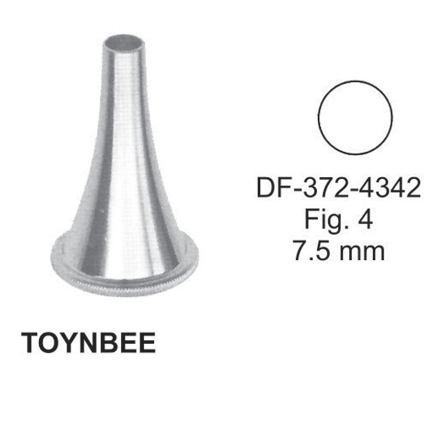 Toynbee Ear Specula, Fig.4, 7.5mm , 3.6Cm,  (DF-372-4342) by Dr. Frigz
