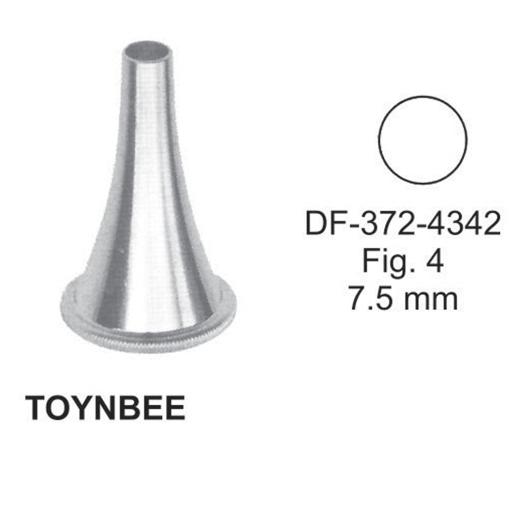 Toynbee Ear Specula, Fig.4, 7.5mm , 3.6Cm,  (DF-372-4342) by Dr. Frigz