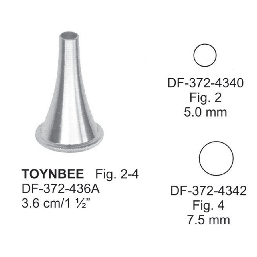 Toynbee Ear Specula, Fig.2-4, 3.6cm (DF-372-436A) by Dr. Frigz