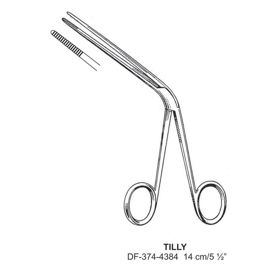 Tilly Ear Polypus Forceps 14cm  (DF-374-4384) by Dr. Frigz